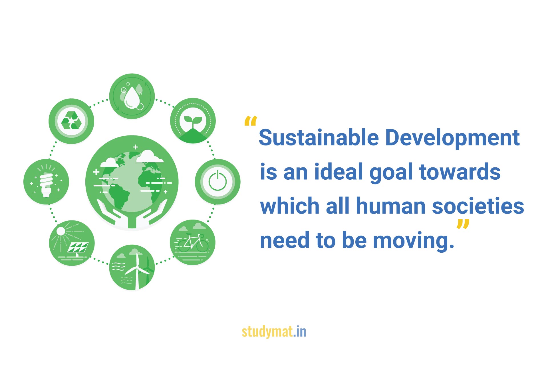Sustainable Development is an ideal goal towards which all human societies need to be moving.
