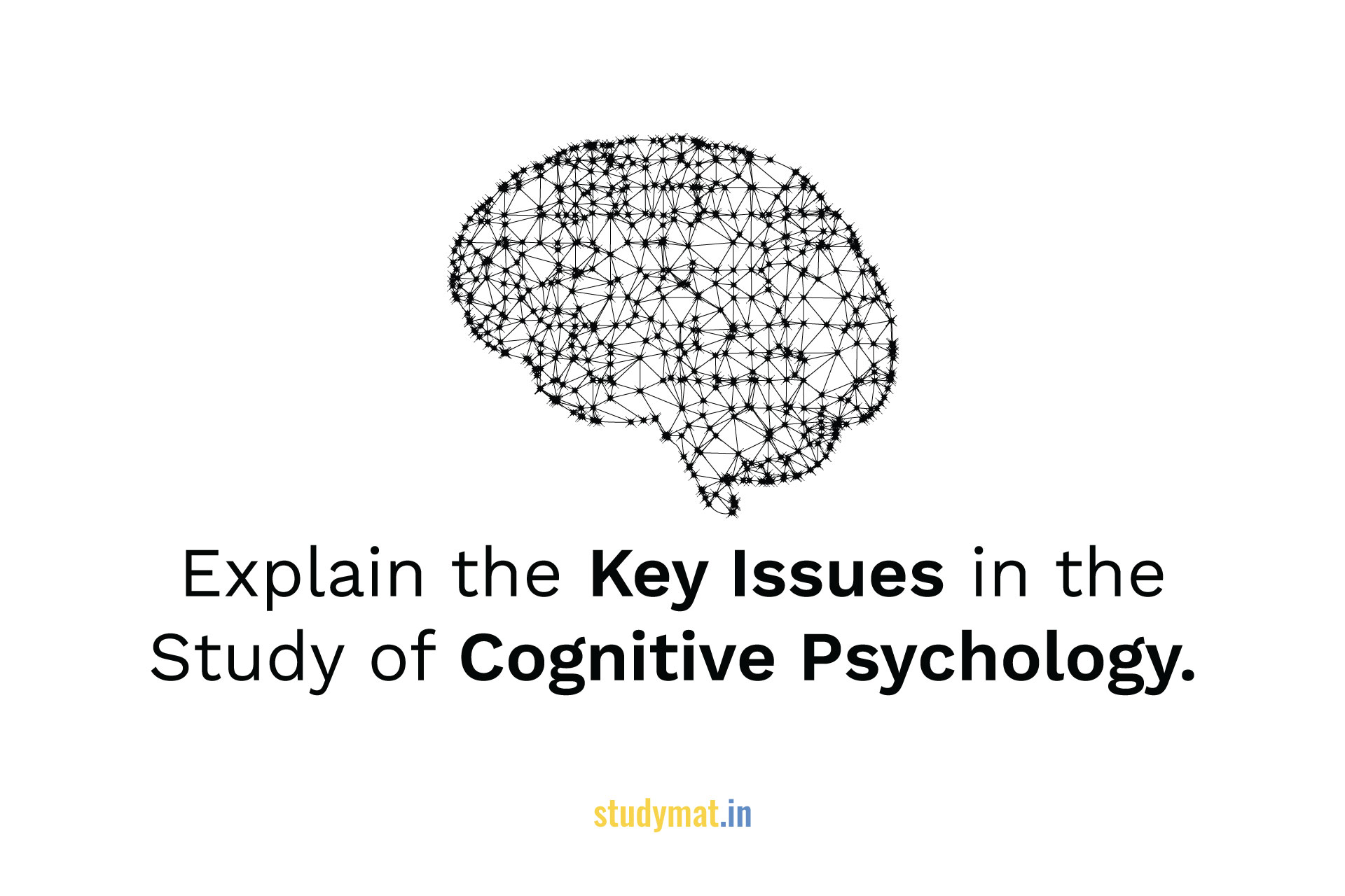 Key Issues in the Study of Cognitive Psychology.
