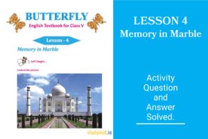 Read more about the article Memory in Marble | Lesson 4 | Question & Answer | Class 5 | Butterfly