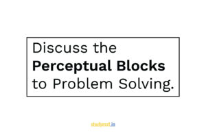 Read more about the article Perceptual Blocks to Problem Solving.