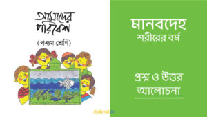 Read more about the article মানবদেহ – শরীরের বর্ম | প্রশ্ন ও উত্তর | পঞ্চম শ্রেণি | আমাদের পরিবেশ