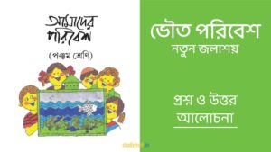 Read more about the article ভৌত পরিবেশ – নতুন জলাশয় | প্রশ্ন ও উত্তর | পঞ্চম শ্রেণি | আমাদের পরিবেশ