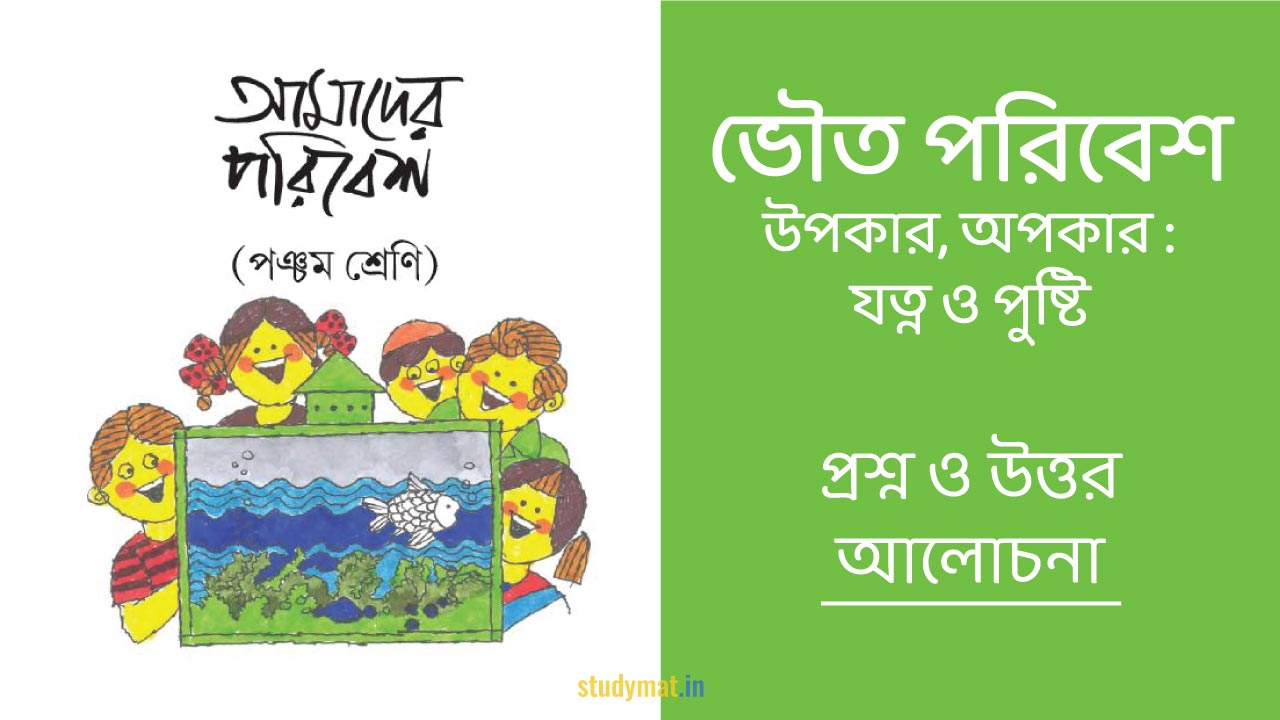 ভৌত পরিবেশ - উপকার, অপকার : যত্ন ও পুষ্টি | প্রশ্ন ও উত্তর