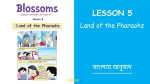 Read more about the article Land of the Pharaohs | Lesson 5 | English to Bengali Translation | Class 6 | Blossoms