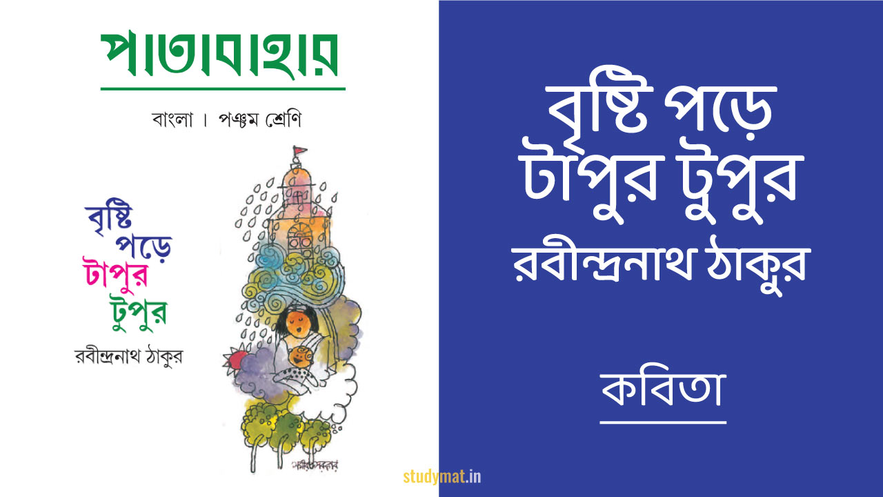 বৃষ্টি পড়ে টাপুর টুপুর – কবিতা