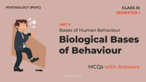 Read more about the article Biological Bases of Behaviour | MCQs with Answers | Unit 3 | Class 11 | Psychology