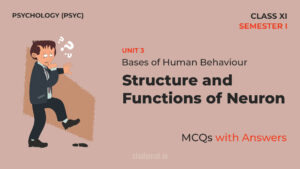 Read more about the article Structure and Functions of Neuron | MCQs with Answers | Unit 3 | Class 11 | Psychology