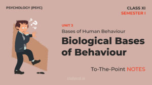 Read more about the article Biological Bases of Behaviour | Notes | Unit 3 | Class 11 | Psychology