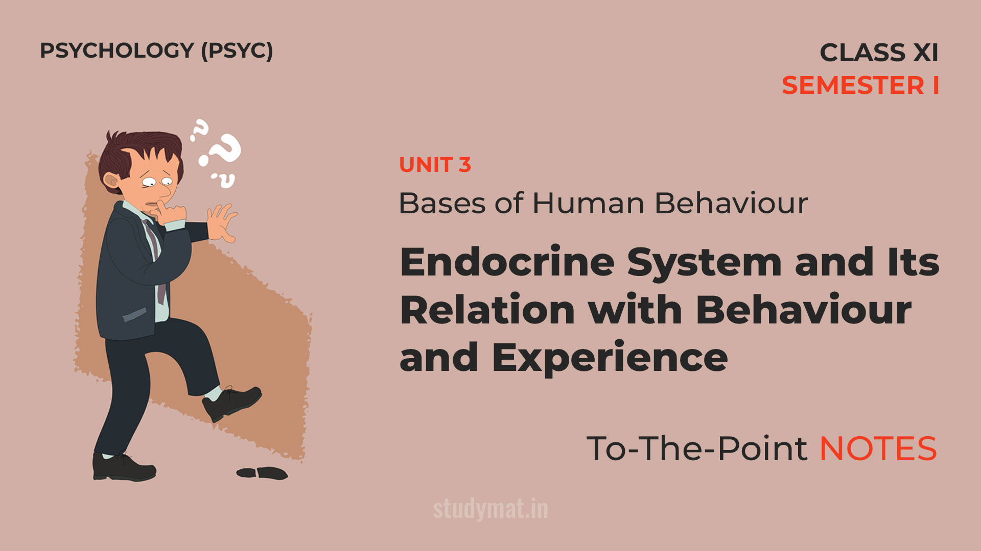 Endocrine System and Its Relation with Behavior and Experience | Notes