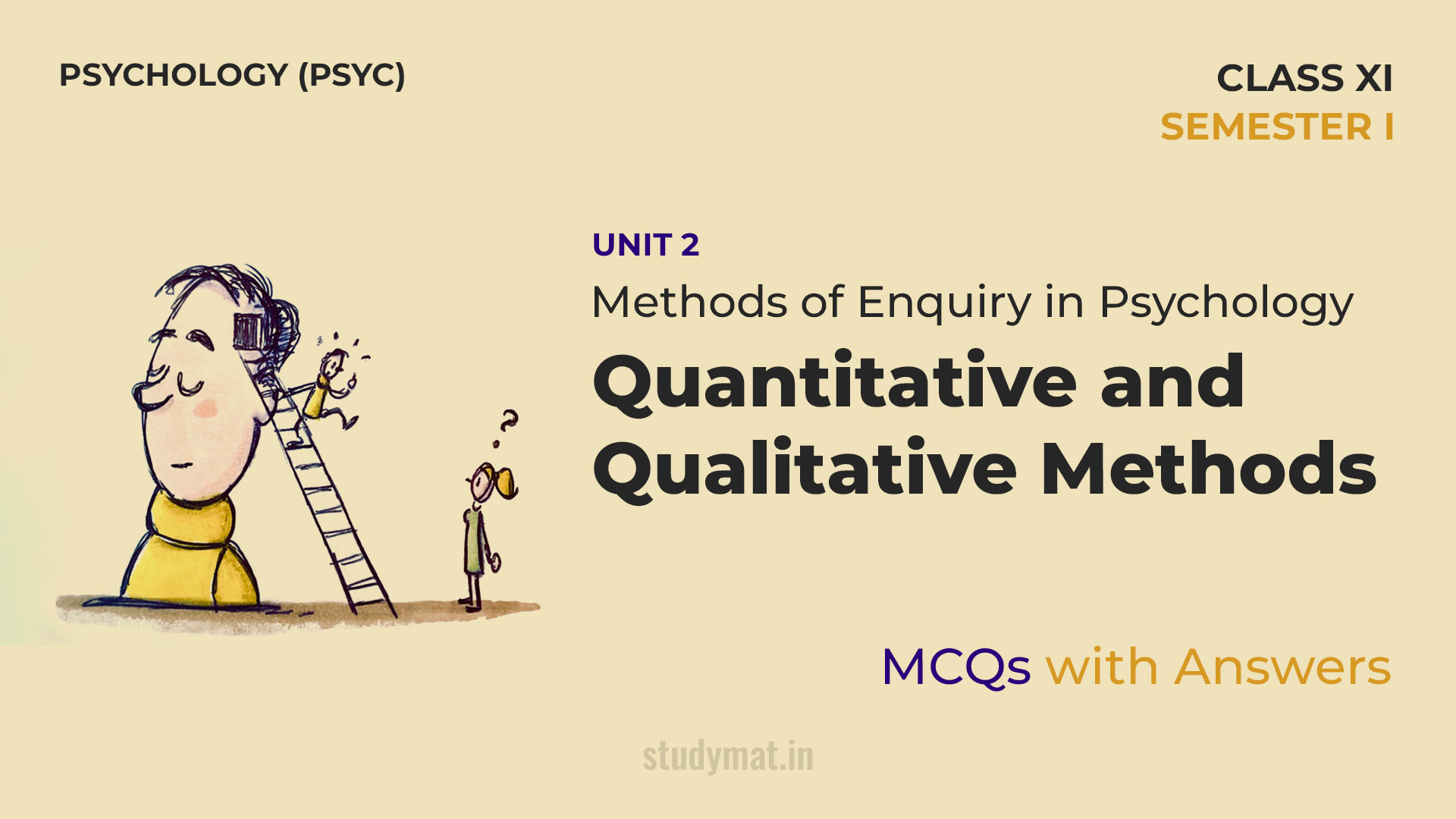 Quantitative and Qualitative Methods | MCQs with Answers