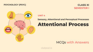 Read more about the article Attentional Process | MCQs with Answers | Unit 4 | Class 11 | Psychology